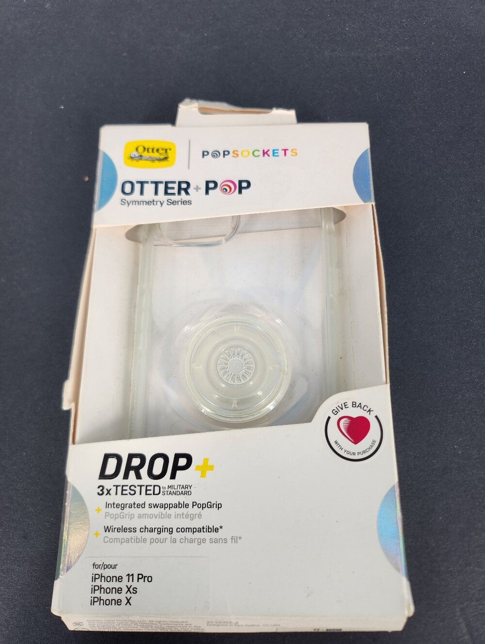 OtterBox x PopSockets Symmetry Series iPhone 11 Pro Xs X Clear Case